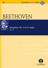 Beethoven: Symphony No. 2 D major Opus 36 (Study Score + CD) published by Eulenburg